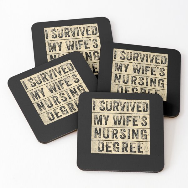 Item preview, I Survived My Wife's Nursing Degree Nursing School Husband designed and sold by Goleon12.