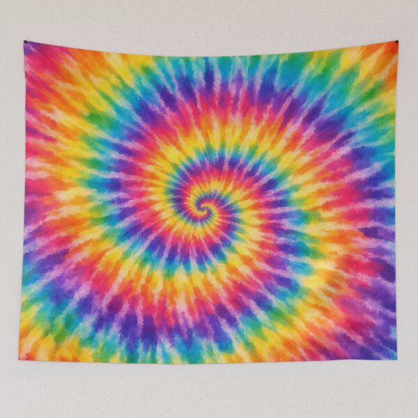 Item preview, Retro Rainbow Spiral Tie Dye Pattern designed and sold by Far Out Goods.