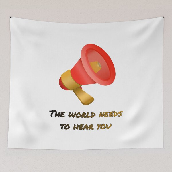 Item preview, Speak Up Megaphone T-shirt - The world needs to hear you. designed and sold by NotEqualOfficial.