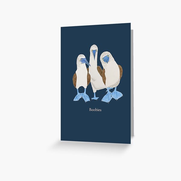 Boobies Greeting Card