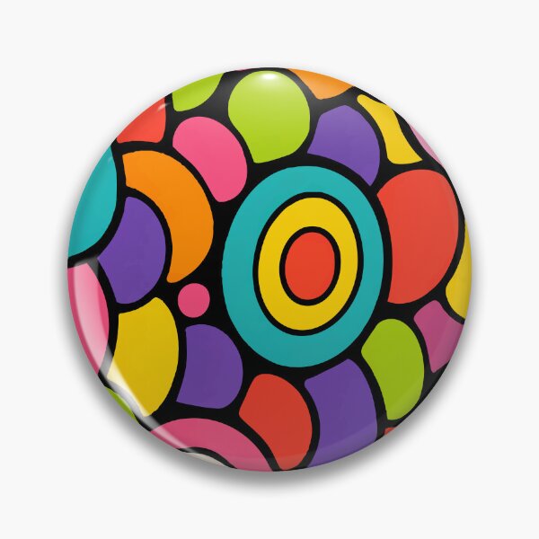 Item preview, Retro Mod Pop Art - Colorful Abstract Mid Century Circles Pattern designed and sold by Far Out Goods.