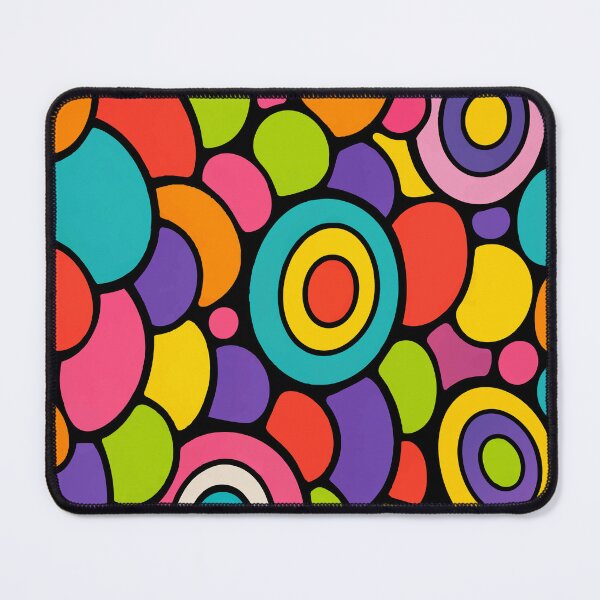 Item preview, Retro Mod Pop Art - Colorful Abstract Mid Century Circles Pattern designed and sold by Far Out Goods.