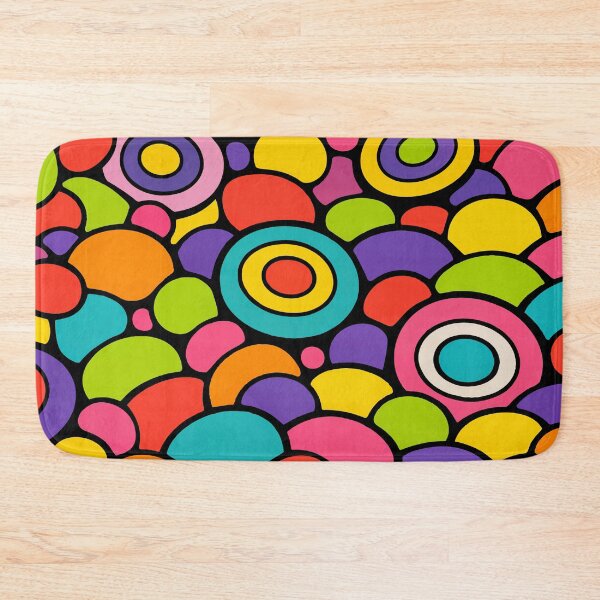 Item preview, Retro Mod Pop Art - Colorful Abstract Mid Century Circles Pattern designed and sold by Far Out Goods.