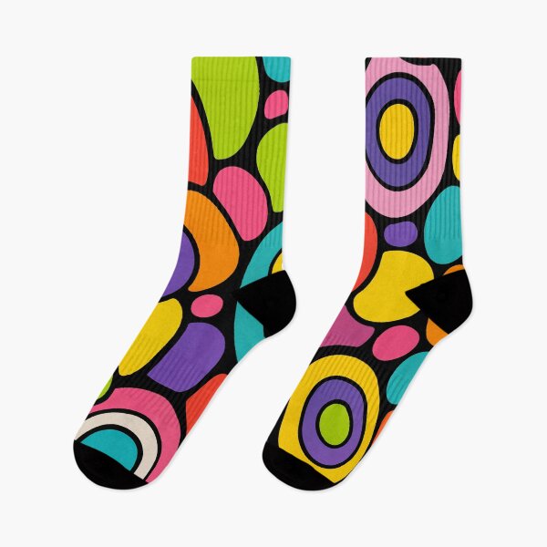 Item preview, Retro Mod Pop Art - Colorful Abstract Mid Century Circles Pattern designed and sold by Far Out Goods.