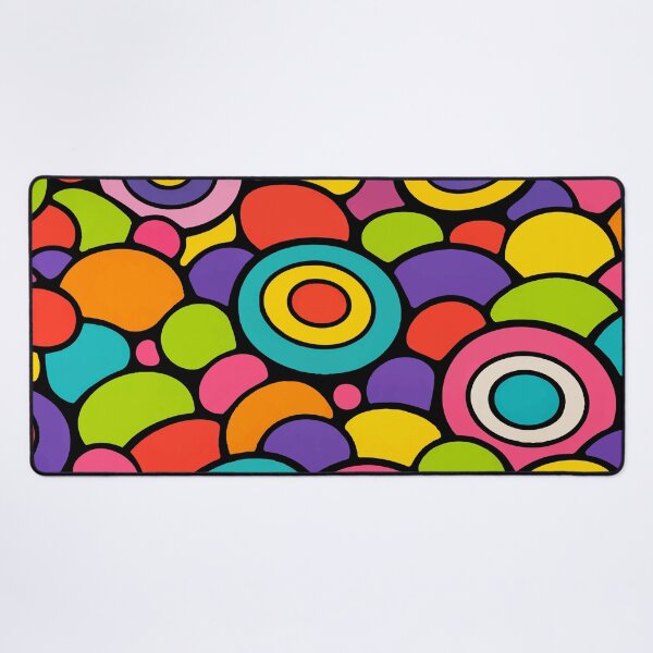 Item preview, Retro Mod Pop Art - Colorful Abstract Mid Century Circles Pattern designed and sold by Far Out Goods.
