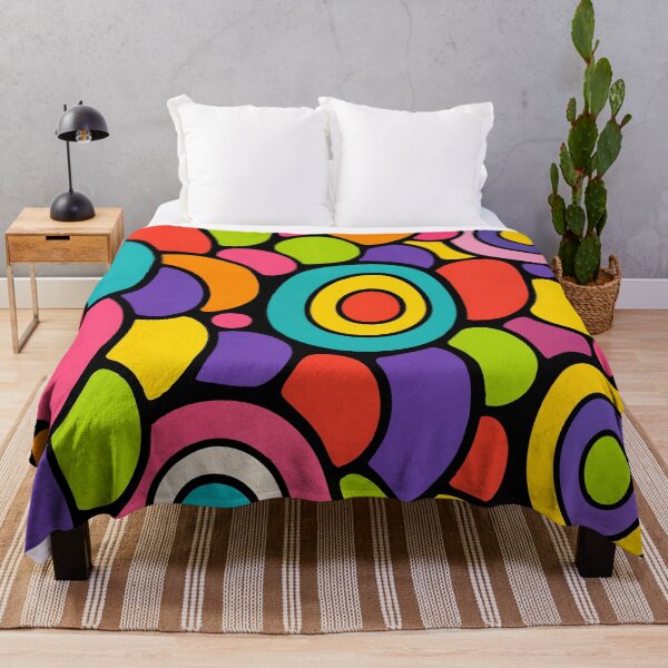 Item preview, Retro Mod Pop Art - Colorful Abstract Mid Century Circles Pattern designed and sold by Far Out Goods.