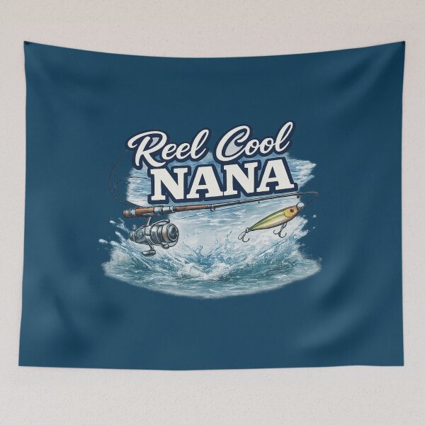 Item preview, Reel Cool Nana Fishing Shirt – Funny Grandma Fishing Design | Nana Angler Gift designed and sold by TKOprintdesigns.
