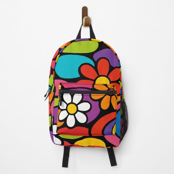Item preview, 70s Retro Flower Power - Groovy Psychedelic Waves & Boho Floral Pattern designed and sold by Far Out Goods.
