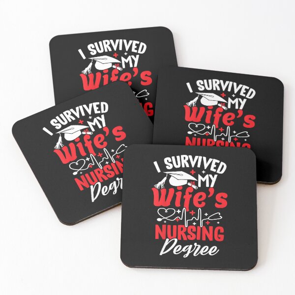 Item preview, i survived my wife's nursing degree graduation graduate designed and sold by Goleon12.