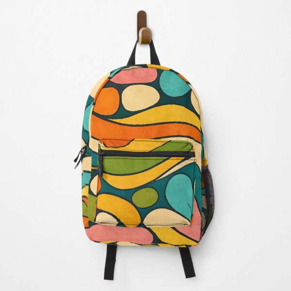 Item preview, 70s Retro Flower Power - Groovy Psychedelic Waves & Boho Floral Pattern designed and sold by Far Out Goods.
