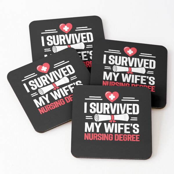 Item preview, I Survived My Wife's Nursing Degree Nurse RN Graduation designed and sold by Goleon12.