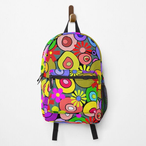 Item preview, Retro 60s Groovy Flower Power & Abstract Mod Stones Pattern designed and sold by Far Out Goods.