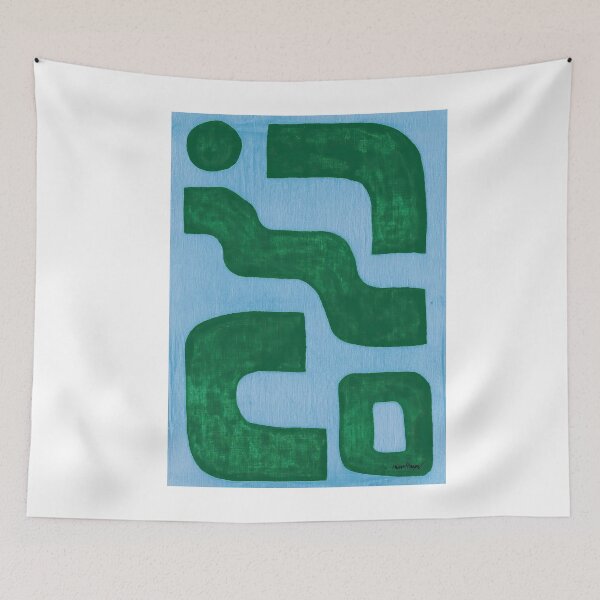 Item preview, Linen blue green designed and sold by Joseust.