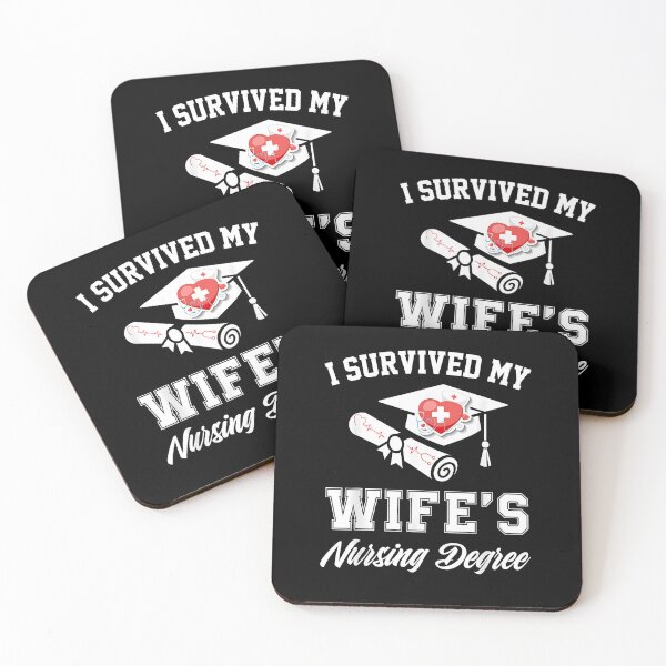 Item preview, I survived my wife's nursing degree nurse school graduate designed and sold by Goleon12.