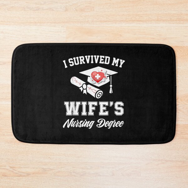 Item preview, I survived my wife's nursing degree nurse school graduate designed and sold by Goleon12.