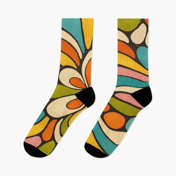 Item preview, Retro 70s Floral Groovy Abstract - Mid Century Modern Pop Art designed and sold by Far Out Goods.