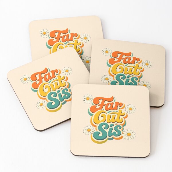 Item preview, Retro Far Out Sis - Groovy 70s Vintage Daisy Aesthetic designed and sold by Far Out Goods.