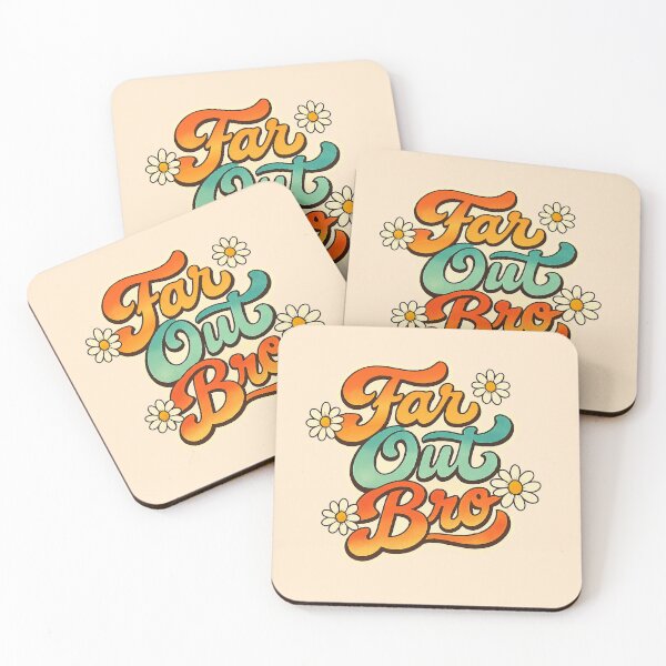 Item preview, Retro Far Out Bro - Groovy 70s Vintage Daisy Aesthetic designed and sold by Far Out Goods.