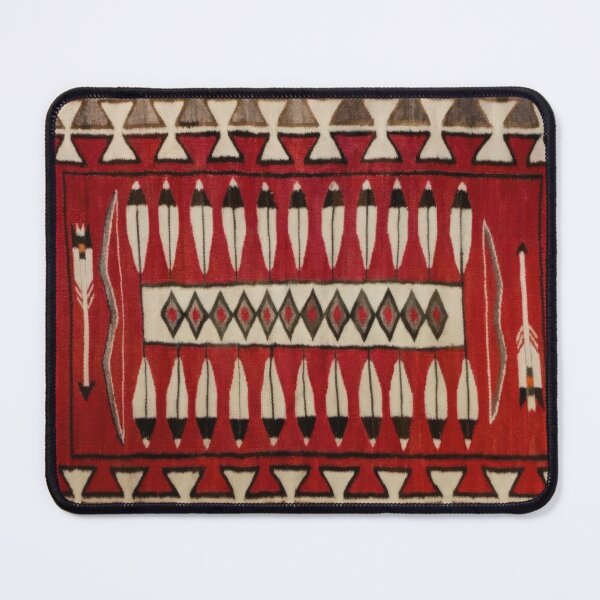 Item preview, Navajo Arrow Tapestry Throw | Printed on Both Sides | c.1921 Textile Reproduction | Rustic Earth Tone Decor (longwise) designed and sold by Big Bang Canvas.