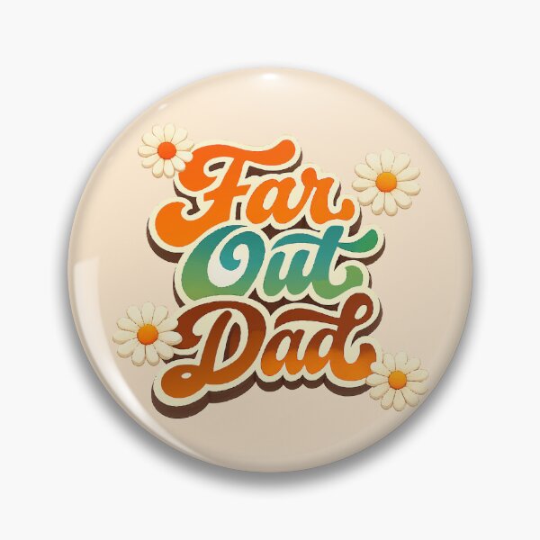 Item preview, Retro Far Out Dad - Groovy 70s Vintage Daisy Aesthetic designed and sold by Far Out Goods.
