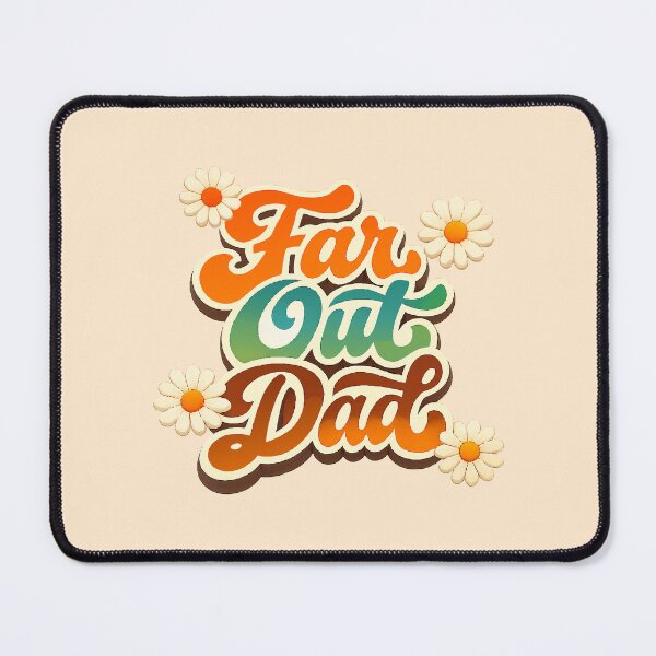 Item preview, Retro Far Out Dad - Groovy 70s Vintage Daisy Aesthetic designed and sold by Far Out Goods.