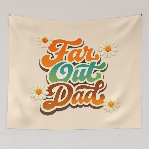 Item preview, Retro Far Out Dad - Groovy 70s Vintage Daisy Aesthetic designed and sold by Far Out Goods.