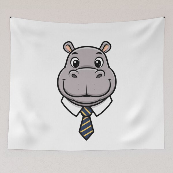 Item preview, Cute Hippo Boss Business Executive Animal designed and sold by k3rstman1.