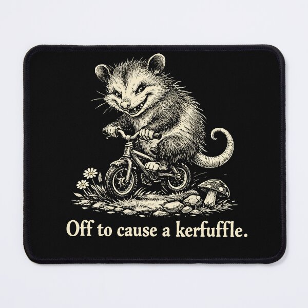 Item preview, Off To Cause A Kerfuffle Groundhog Funny Opossum designed and sold by will freed18.