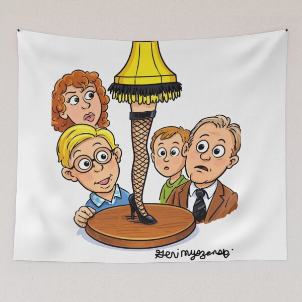 Item preview, it's a lamp A Christmas Story Leg Lamp Scene  designed and sold by The Art Queen Of Michigan .