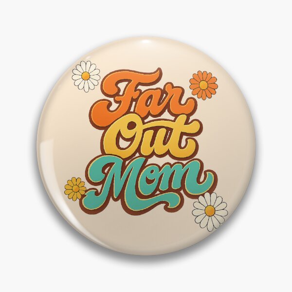 Item preview, Retro Far Out Mom - Groovy 70s Vintage Daisy Aesthetic designed and sold by Far Out Goods.