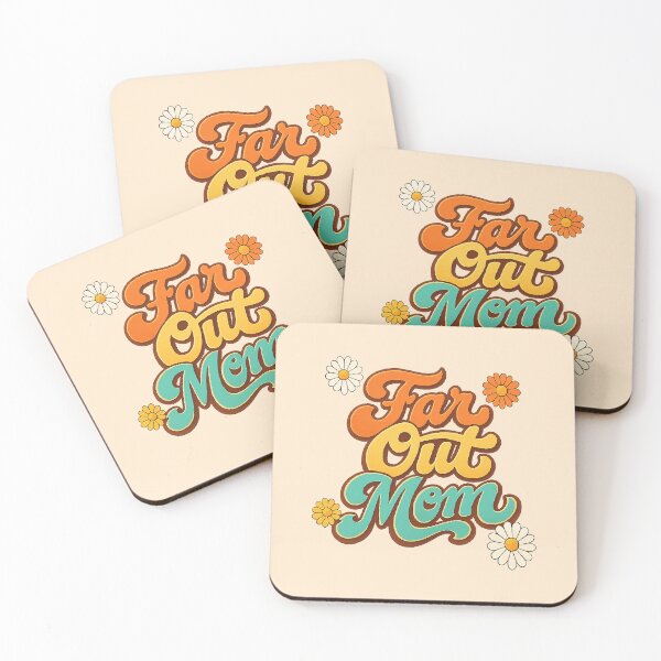Item preview, Retro Far Out Mom - Groovy 70s Vintage Daisy Aesthetic designed and sold by Far Out Goods.