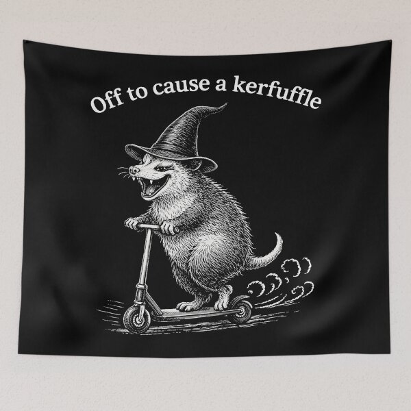 Item preview, Off To Cause A Kerfuffle Groundhog Funny Opossum Meme Gift designed and sold by will freed18.