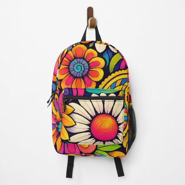 Item preview, Vibrant Groovy Flower Power – Retro 70s Psychedelic Floral Pop Art designed and sold by Far Out Goods.