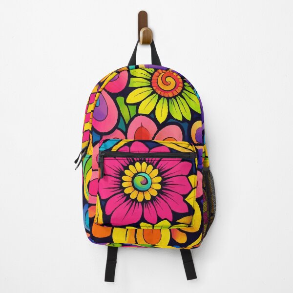 Item preview, Retro Neon Psychedelic Garden – Bold 70s Floral Pop Art Swirls designed and sold by Far Out Goods.
