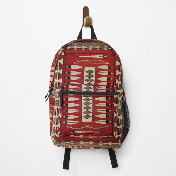 Item preview, Navajo Arrow Tapestry Throw | Printed on Both Sides | c.1921 Textile Reproduction | Rustic Earth Tone Decor (vertical) designed and sold by Big Bang Canvas.