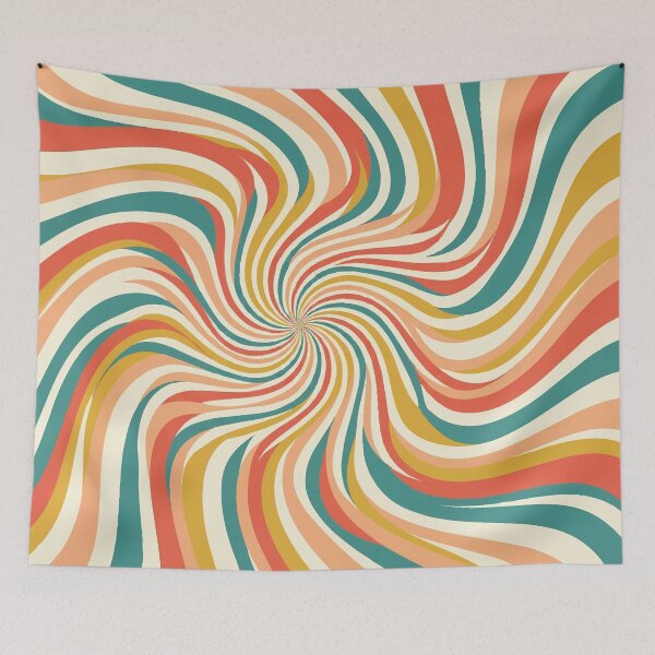 Item preview, Retro Psychedelic Sunburst Swirl Art designed and sold by Far Out Goods.