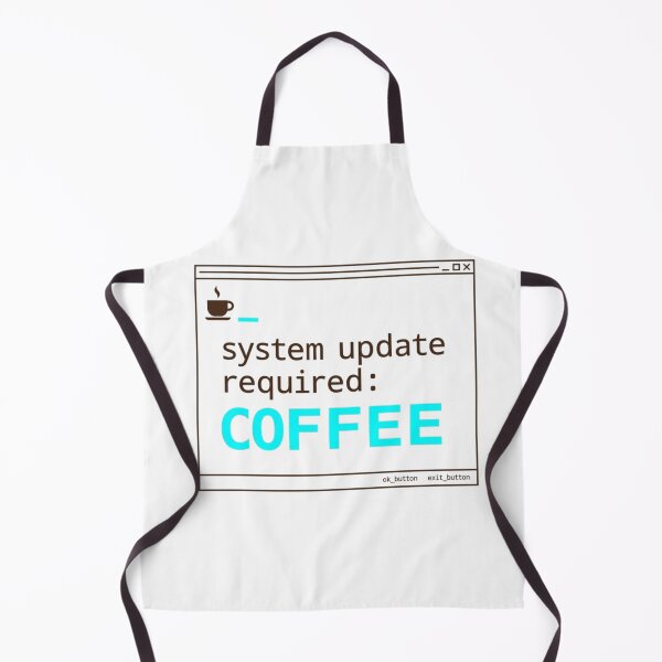 Item preview, System Update Required: Coffee Funny IT Tech Shirt designed and sold by KurtByteStudio.