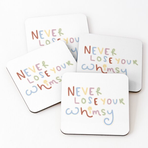 Item preview, Never Lose Your Whimsy - Rainbow Traced Quote designed and sold by RebbyCreates.