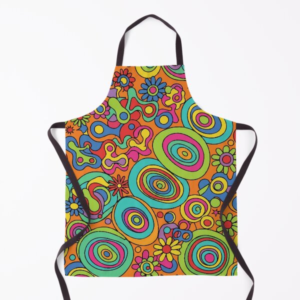 Item preview, Retro 60s 70s Psychedelic Groovy Hippie Flower Power Pattern designed and sold by Far Out Goods.