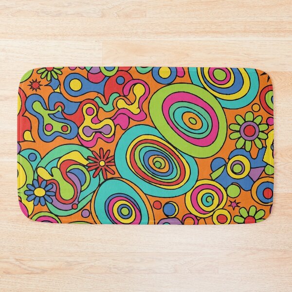 Item preview, Retro 60s 70s Psychedelic Groovy Hippie Flower Power Pattern designed and sold by Far Out Goods.