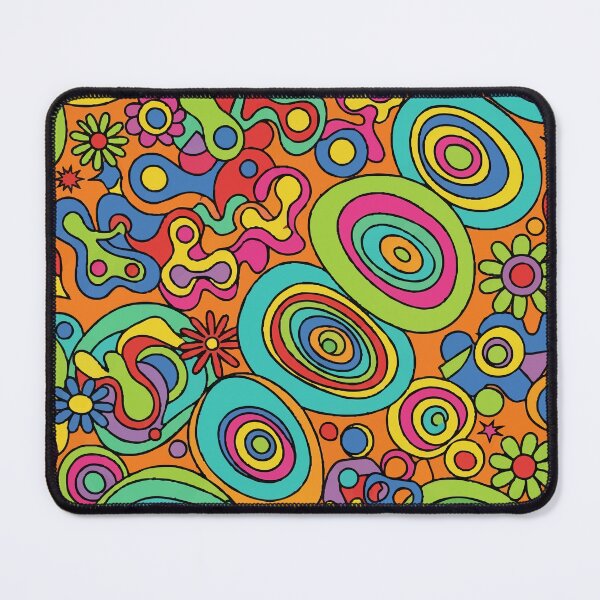 Item preview, Retro 60s 70s Psychedelic Groovy Hippie Flower Power Pattern designed and sold by Far Out Goods.