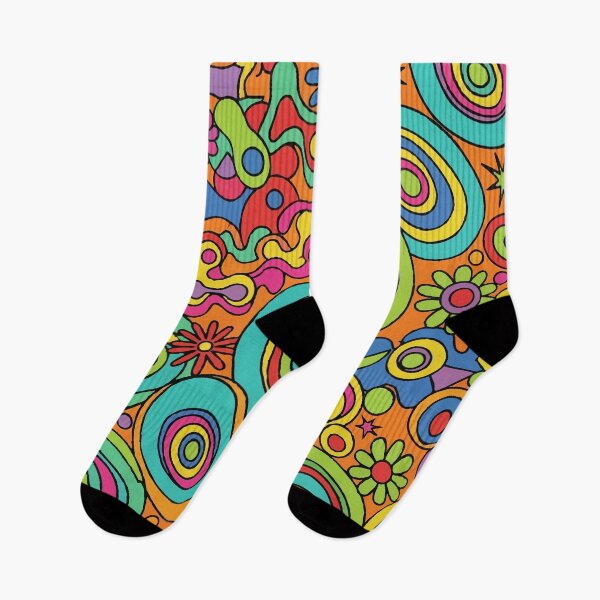 Item preview, Retro 60s 70s Psychedelic Groovy Hippie Flower Power Pattern designed and sold by Far Out Goods.