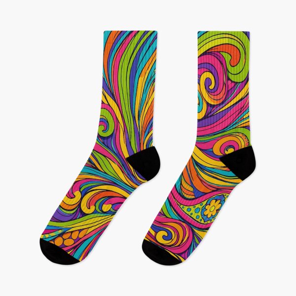 Item preview, Retro Psychedelic Swirl Art - 60s Hippie Groovy Colorful Pattern designed and sold by Far Out Goods.