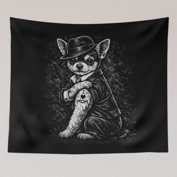 Item preview, Chihuahua I Love Mom Tattoo Funny Dog Lover Gift Chihuahua Mafia designed and sold by will freed18.