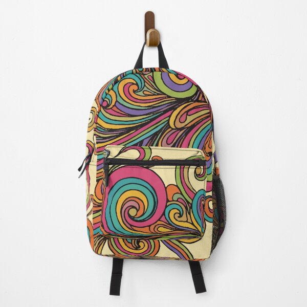 Item preview, 70s Retro Liquid Flow: Abstract Groovy Swirls in Teal and Burnt Orange designed and sold by Far Out Goods.