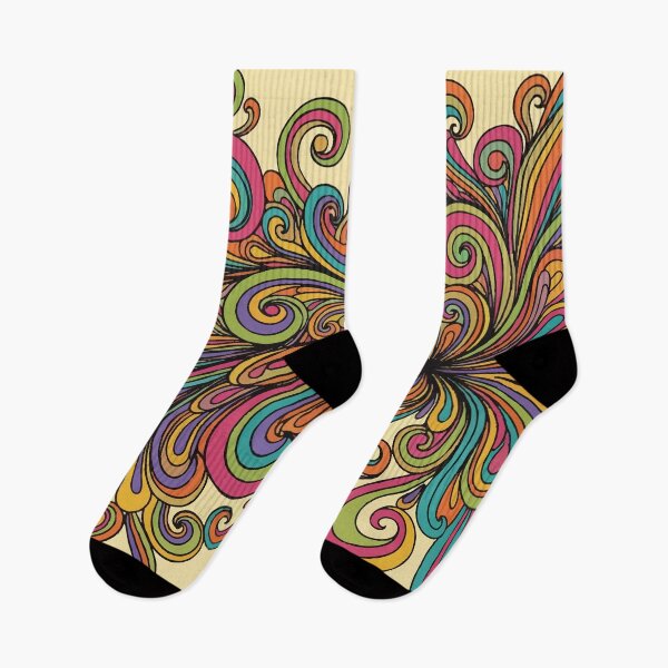 Item preview, 70s Retro Liquid Flow: Abstract Groovy Swirls in Teal and Burnt Orange designed and sold by Far Out Goods.