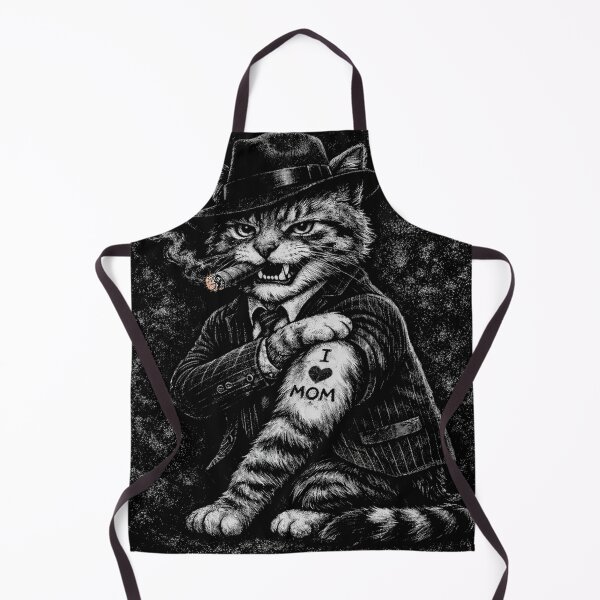 Item preview, Cat I Love Mom Tattoo Funny Cat Lover Gift Cat Mafia designed and sold by will freed18.