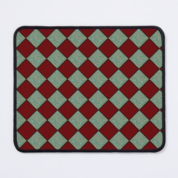 Item preview, Mint and Burgundy Checkers  designed and sold by LatexFreeBeans.