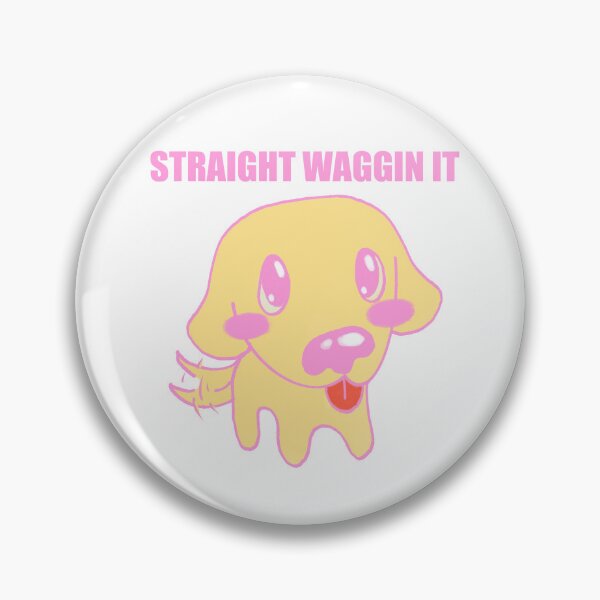 Item preview, [Dark Colors] Straight Waggin It Cute Dog  designed and sold by RozDrawzBiz.