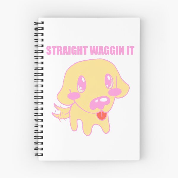 Item preview, [Dark Colors] Straight Waggin It Cute Dog  designed and sold by RozDrawzBiz.